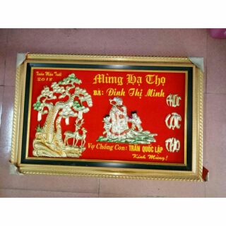 Tranh mừng thọ 40x60cm