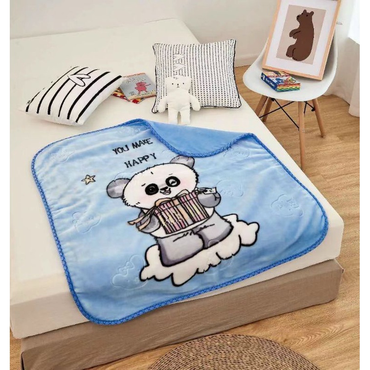 Chăn Lông Tuyết 3D Mềm Ấm 2 Lớp Cho Bé / Nhiều Mẫu