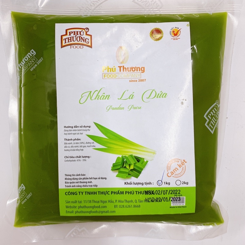 Nhân bánh trung thu Phú Thương loại 1kg và 2kg