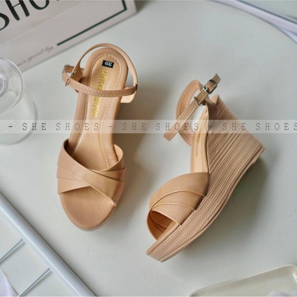 Giày sandal đế xuồng ♥️FREESHIP♥️ sandal nữ siêu xinh, độc quyền bởi SHE SHOES