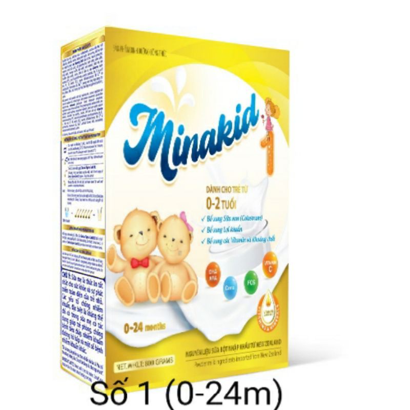 [Mã 267FMCGSALE giảm 8% đơn 500K] Sữa non Minakid hộp giấy 6 gói 18g