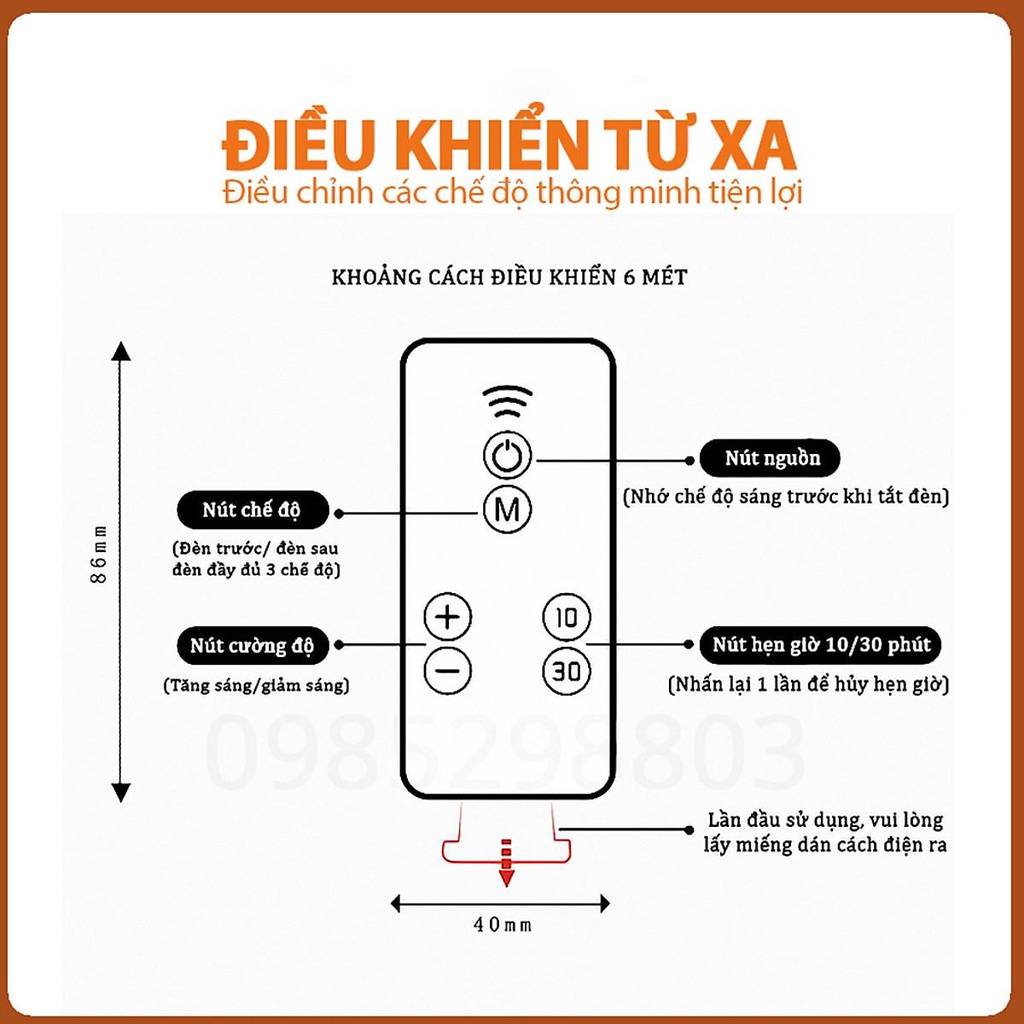 Đèn ngủ Oval cắm điện 10 cấp độ sáng có remote - đèn ngủ thông minh - hẹn giờ - 2 cổng USB sạc nhanh mới 2021