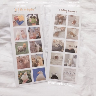 Set 4 Tờ Sticker basic tối giản MGZC