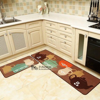 BỘ 2 TẤM THẢM BẾP 3D KÍCH THƯỚC 1m2x40 VÀ 60x40cm ĐƯỢC CHỌN MẪU -KHOSỈĐỨCGIANG