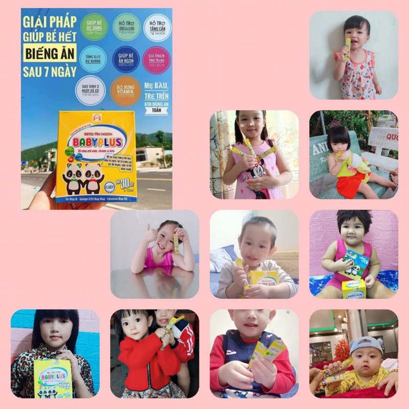 BABYPLUS Siro Ăn Ngon Baby plus Giúp Bé Tăng Cân Tiêu Hoá Tốt Tăng Cường Đề Kháng Hết Táo Bón