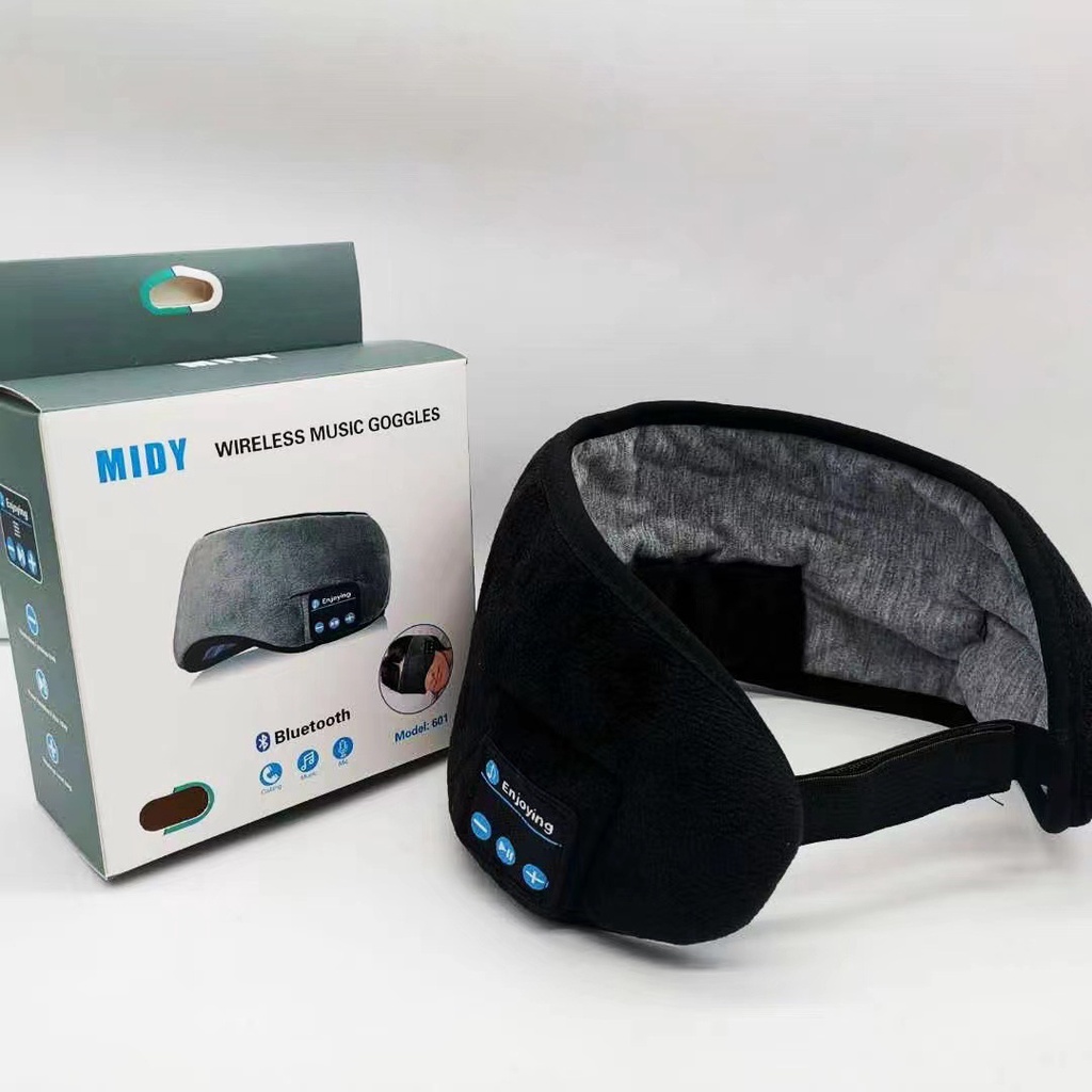 Đồ Bịt Mắt Ngủ Tích Hợp Tai Nghe Kết Nối Bluetooth 5.0 Home Utilities Mềm Mại Thoáng Khí Giúp Ngủ Ngon