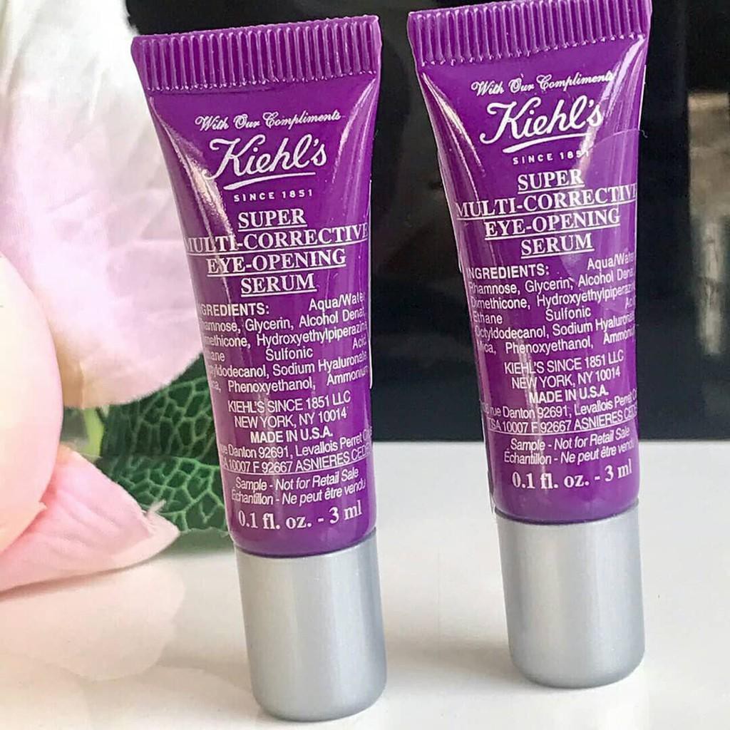 [CÓ HÓA ĐƠN LOTTEDUTYFREE] Tinh chất dưỡng mắt Kiehl’s/ Kiehl Super Multi-Corrective Eye-Opening mini 3ml