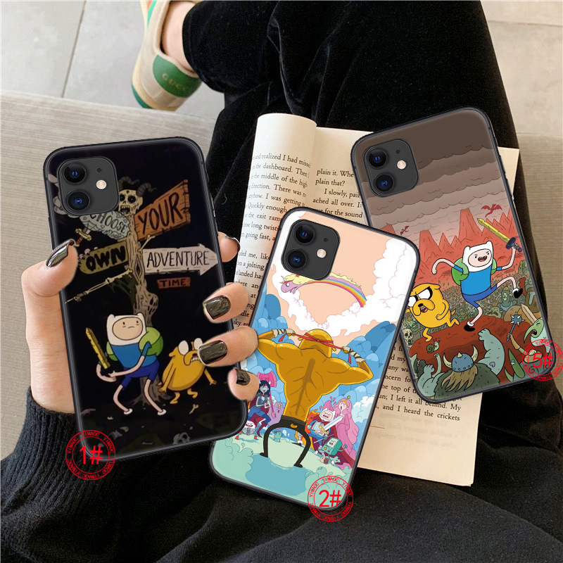 Ốp điện thoại mềm in hình hoạt hình Adventure Time cho iPhone 12 Mini 11 Pro XR XS Max 1A