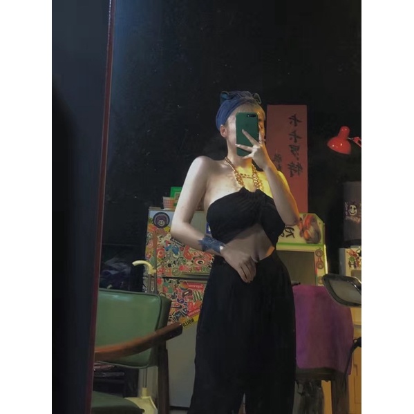 Áo Yếm Dây Xích Hở Lưng Sexy Sang Chảnh