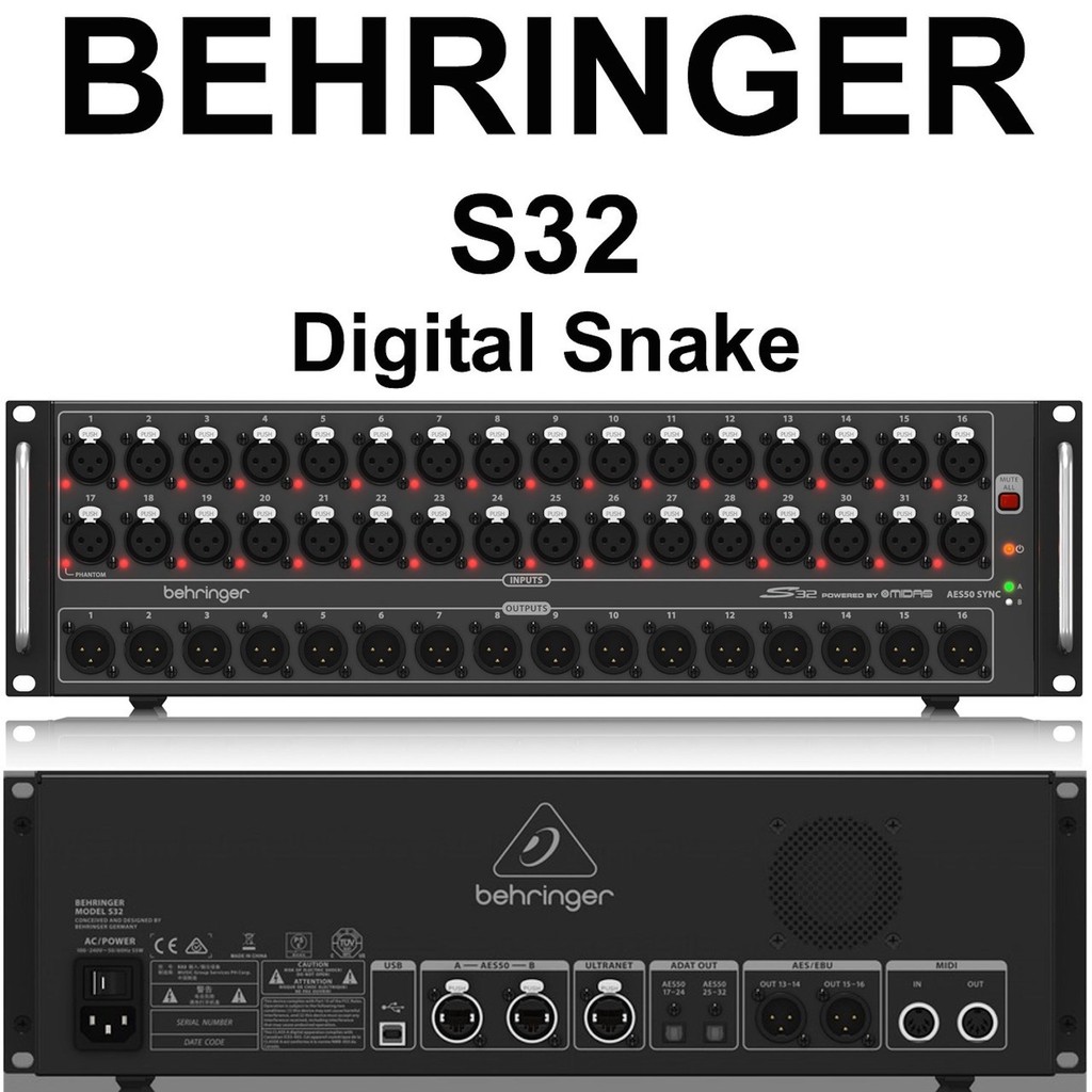 I-O INTERFACE BEHRINGER S32 32-channel Stage Box CHÍNH HÃNG