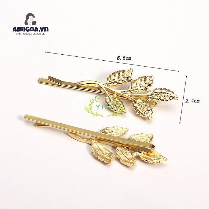 Kẹp Tóc Họa Tiết Chiếc Lá Thời Trang Ngọt Ngào Cho Nữ