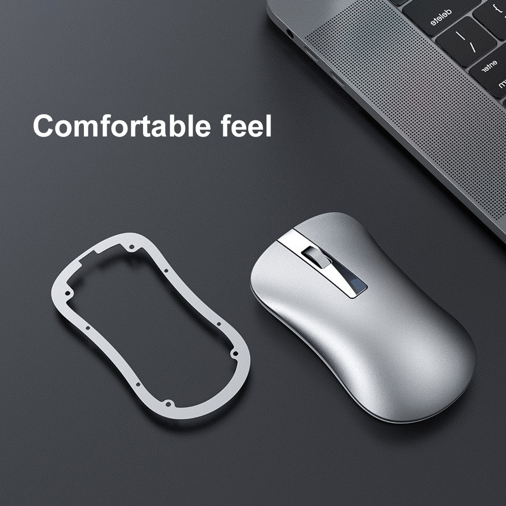 Chuột Chơi Game Không Dây Bluetooth Hợp Kim Nhôm Xm10 Có Thể Sạc Lại Cho Laptop