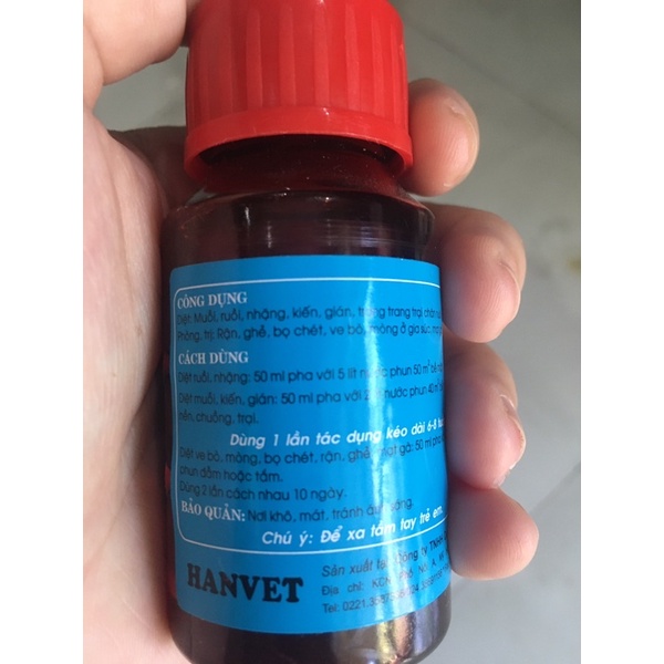 HANTOX-200 Diệt ruồi, muỗi, kiến, gián, rận, mạt gà, mòng, bọ, chét.