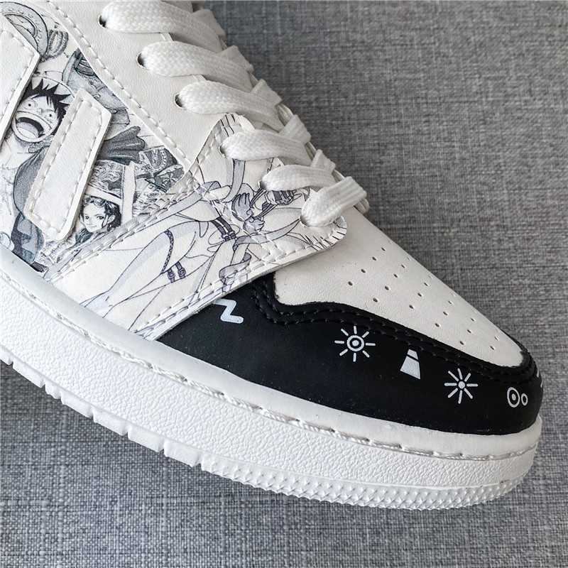 Giày sneaker in hoạt hình anime one piece thời trang size 36-44