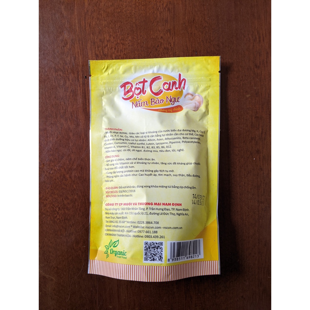 Bột canh nấm bào ngư 200g NaDiSalt