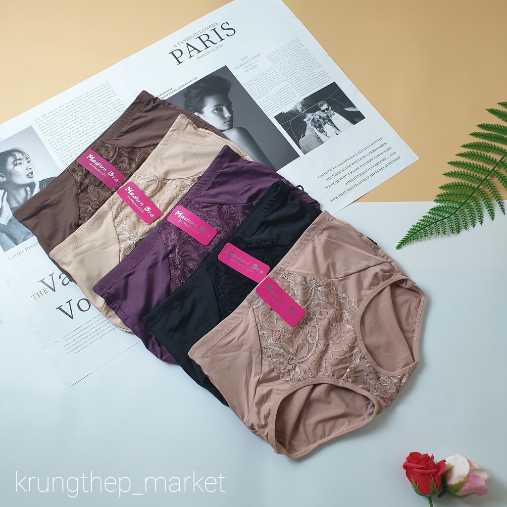 QUẦN LÓT MODERN BRA 345 THUN LANH , PHA REN CAO ẤP HÀNG THÁI LAN