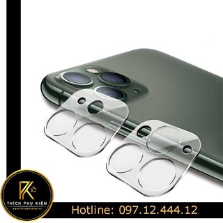 Kính Cường Lực Camera iPhone 11/ iPhone 11 Pro/ iPhone 11 Pro Max - Full Cam và Mắt Cam