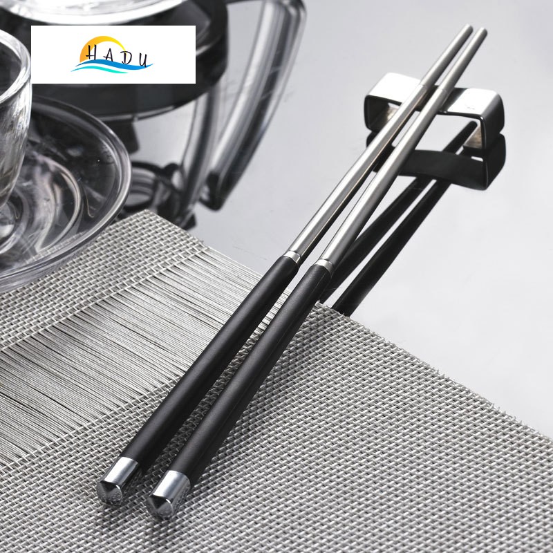 Đũa Inox 304 Chống Trượt Cao Cấp Kháng Khuẩn Ăn Cơm Sang Trọng HADU