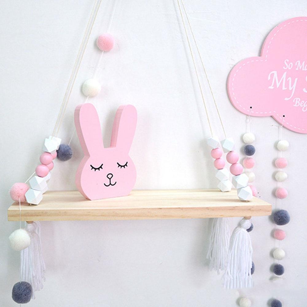 Thỏ Gỗ Handmade Dễ Thương Dùng Để Trang Trí Phòng Bé Gái
