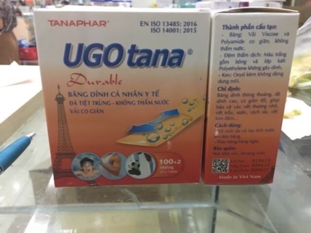 Băng Keo Cá Nhân Ugo Tana hộp 102 miếng
