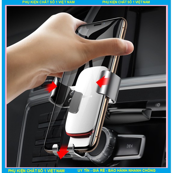 Đế Giữ Điện Thoại Dùng Cho Xe Hơi Baseus Metal Age Gravity Car Mount CD Version Gắn cửa gió điều hoà.