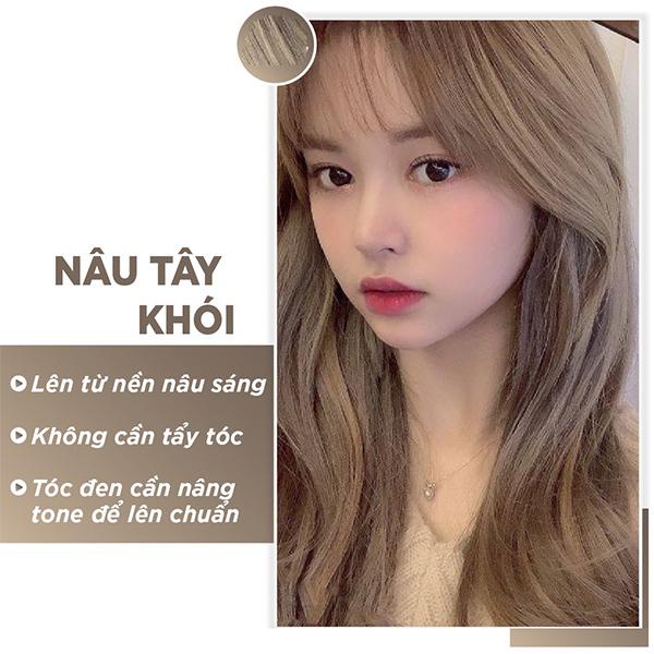 THUỐC NHUỘM TÓC MÀU VÀNG SÁNG KHÓI