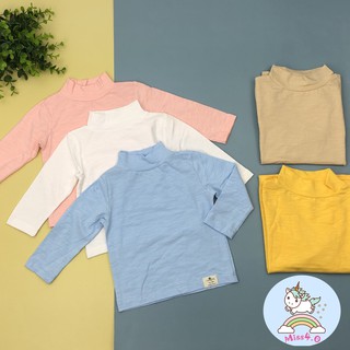 Áo cổ 3 phân giữ nhiệt cotton LITIBABY  cho bé trai bé gái (6M - 36M)(4kg - 13kg)