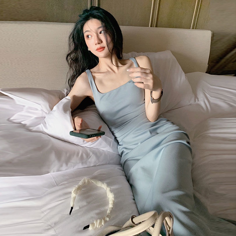 Đầm Hai Dây Kiểu Pháp Thời Trang Mùa Hè 2022 Cho Nữ