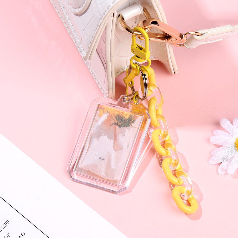 Móc Chìa Khóa / Thẻ Bằng Acrylic Chống Thấm Nước Màu Sắc Ngọt Ngào Tiện Dụng Giá Đỡ