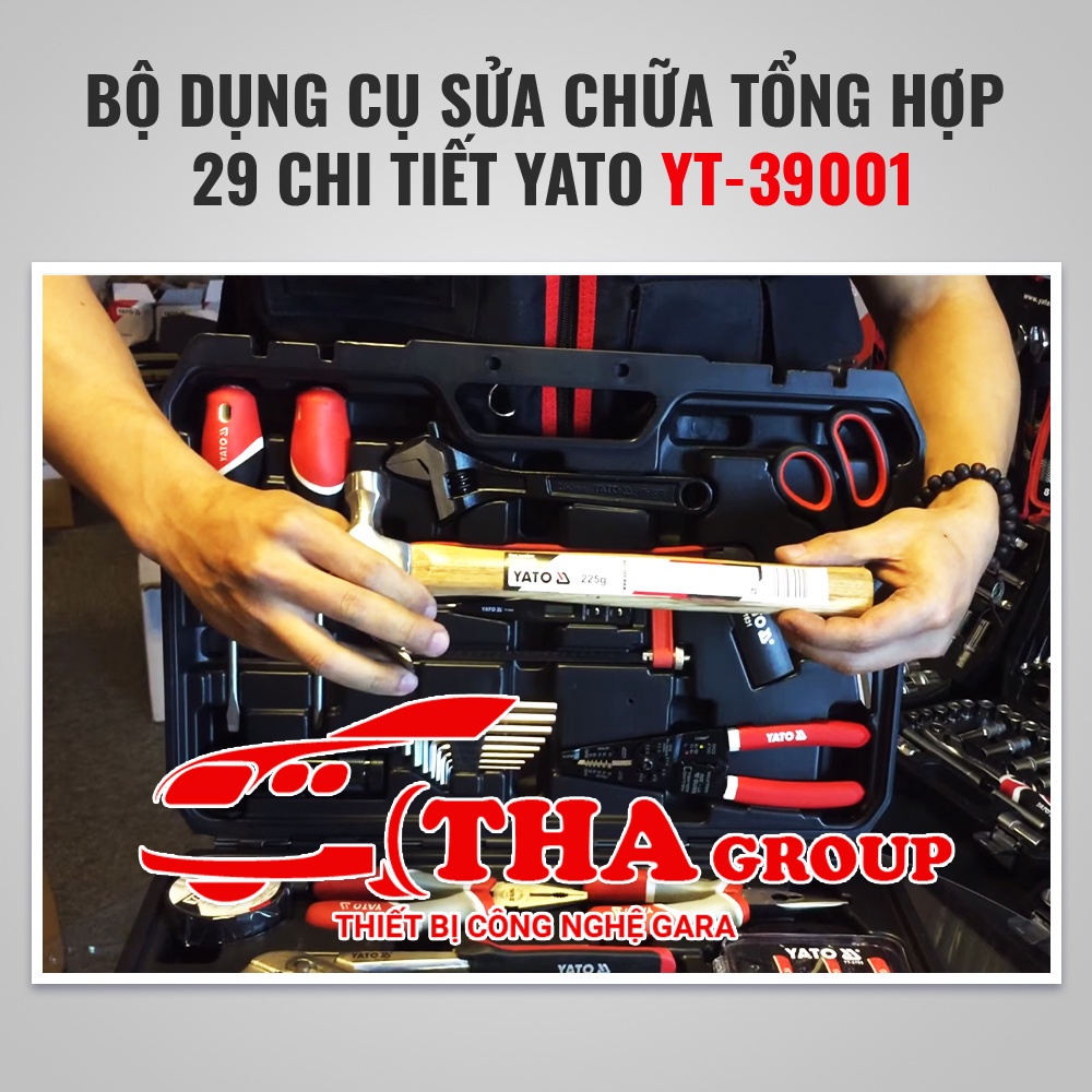 BỘ DỤNG CỤ SỬA CHỮA TỔNG HỢP 29 CHI TIẾT YATO YT-39001