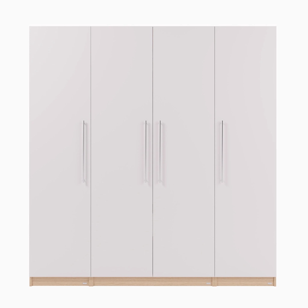 Set Tủ Quần Áo Gỗ MOHO VIENNA Tay Nắm 201 4 Cánh 4 Màu