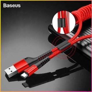 Cáp sạc dây xoắn đàn hồi Baseus Fish Eye Spring Data Lightning/TypeC