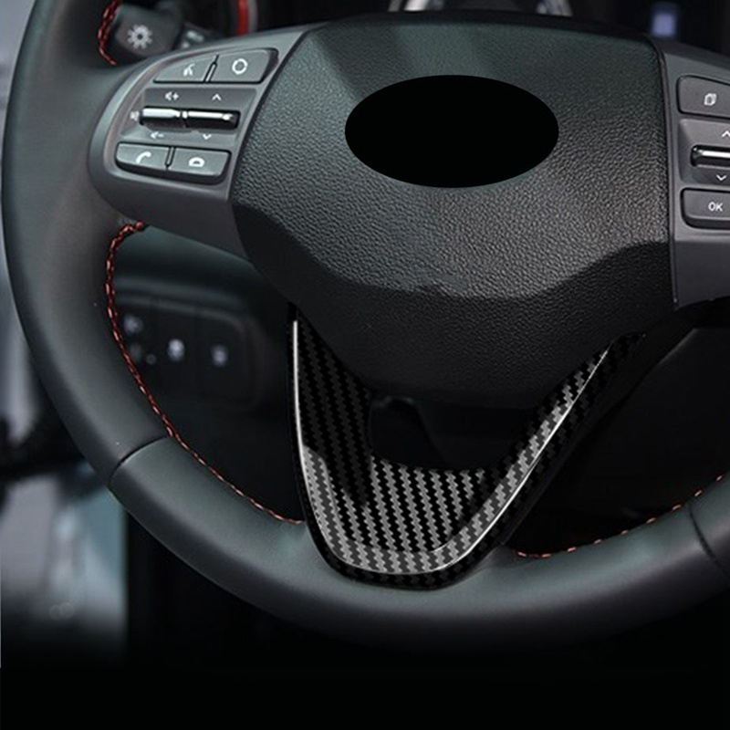 Khung Dán Trang Trí Bảng Điều Khiển Vô Lăng Bằng Sợi Carbon Cho 2022 Hyundai I10