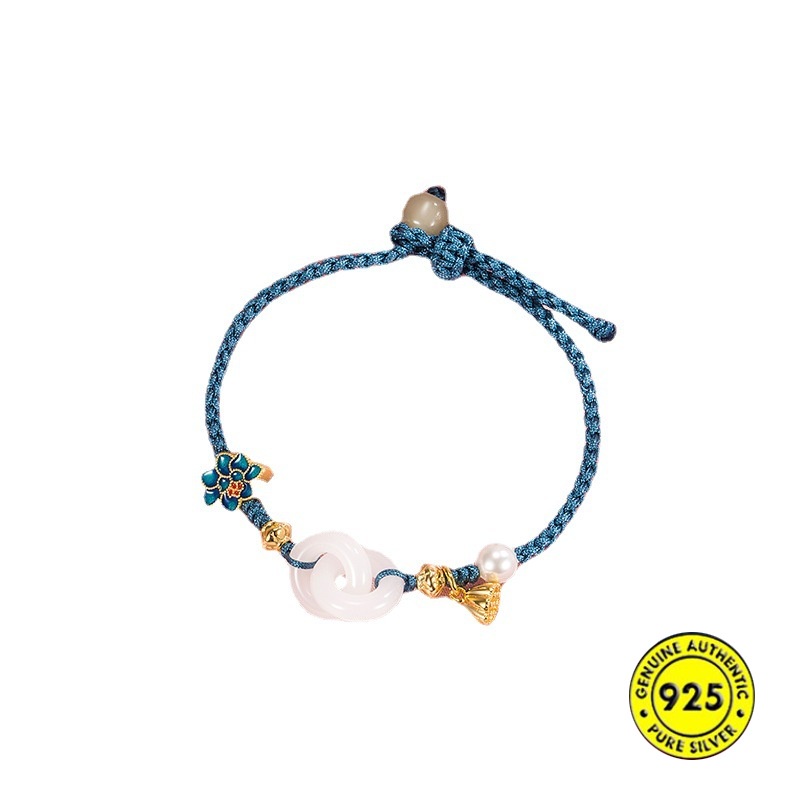 Dây Đeo Ngọc Bích 18K Cho Nữ