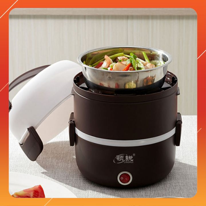 Hộp nấu, ủ cơm 3 Tầng ruột inox cao cấp giành cho dân văn phòng