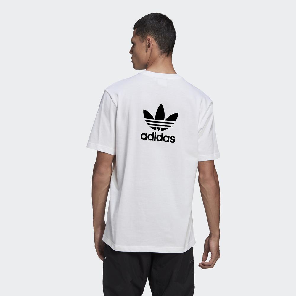 adidas ORIGINALS Nam Adicolor Classics Back and Front Trefoil Boxy Tee Màu trắng GN3453 | BigBuy360 - bigbuy360.vn