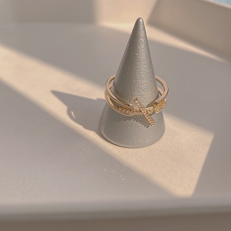 Nhẫn Đeo Ngón Trỏ Đính Đá Kim Cương Phong Cách Nhật Bản Thời Trang Độc Đáo 2022