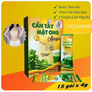 Bột cần tây mật ong collagen sấy lạnh hộp 60g