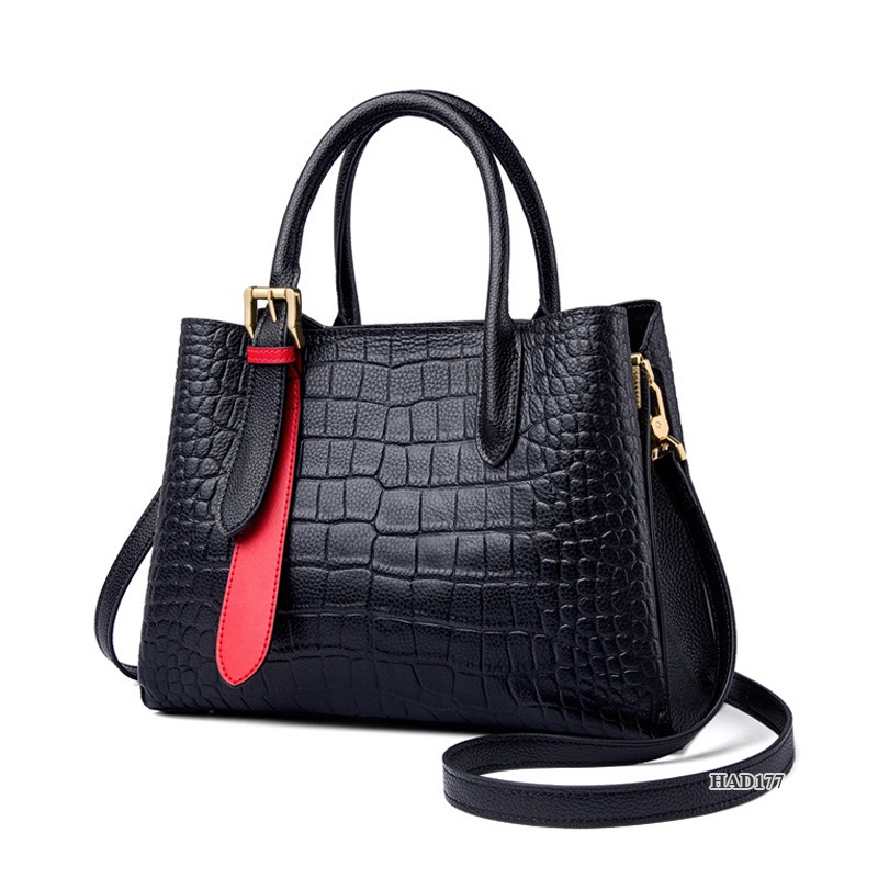 Samdo: Balo kiêm túi xách nữ da thật cao cấp  - Chính hãng Huada - dập vân sang trọng công sở đi chơi đi làm HAD177