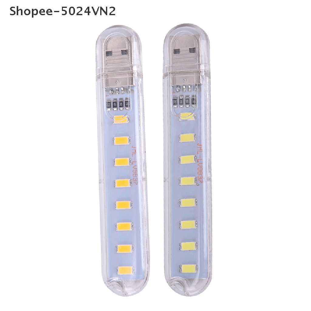 [&amp; Home &amp; living &amp;] Đèn LED Mini Di Động 8 Bóng 5V Ánh Sáng Ban Đêm Cho Máy Tính