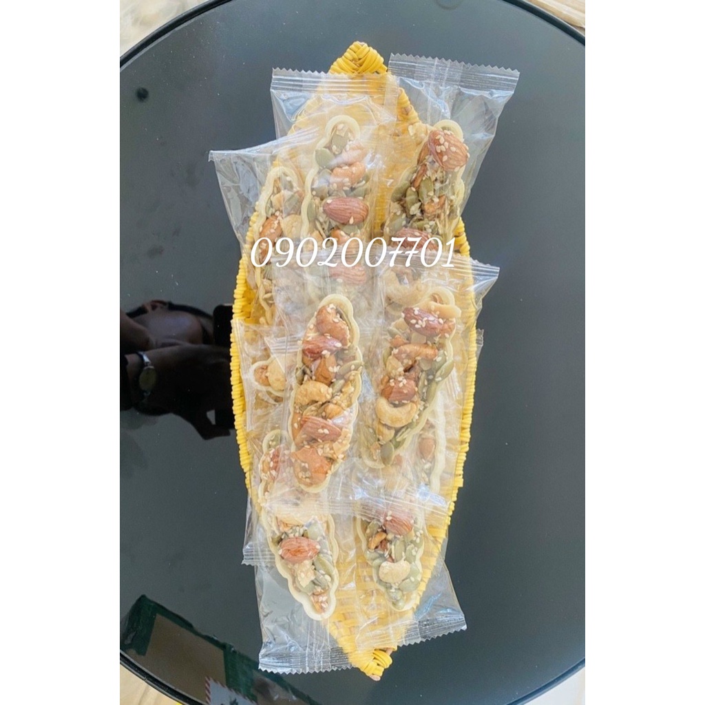 1 KG BÁNH THUYỀN SIÊU HẠT MIX DINH  DƯỠNG SIÊU NGON - GIẢM CÂN- ĐỒ ĂN VẶT