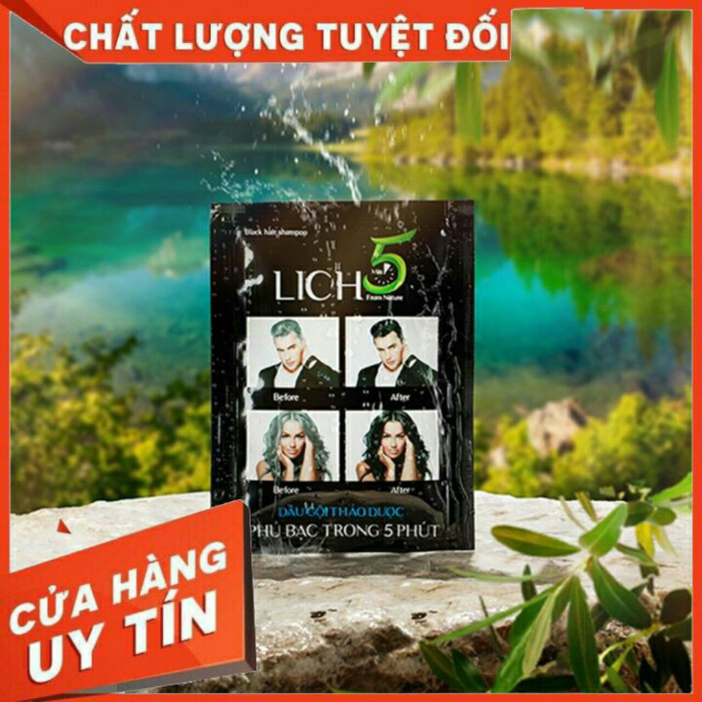 Dầu gội thảo dược phủ bạc Lich5 cỏ cây hoa lá, Dầu gội nâu tóc | BigBuy360 - bigbuy360.vn