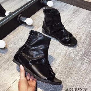 [SIÊU GIẢM GIÁ] Boot Nữ Xỏ Ngón Chất Da Phối Nhung mềm Cực Xinh (fullbox 756)
