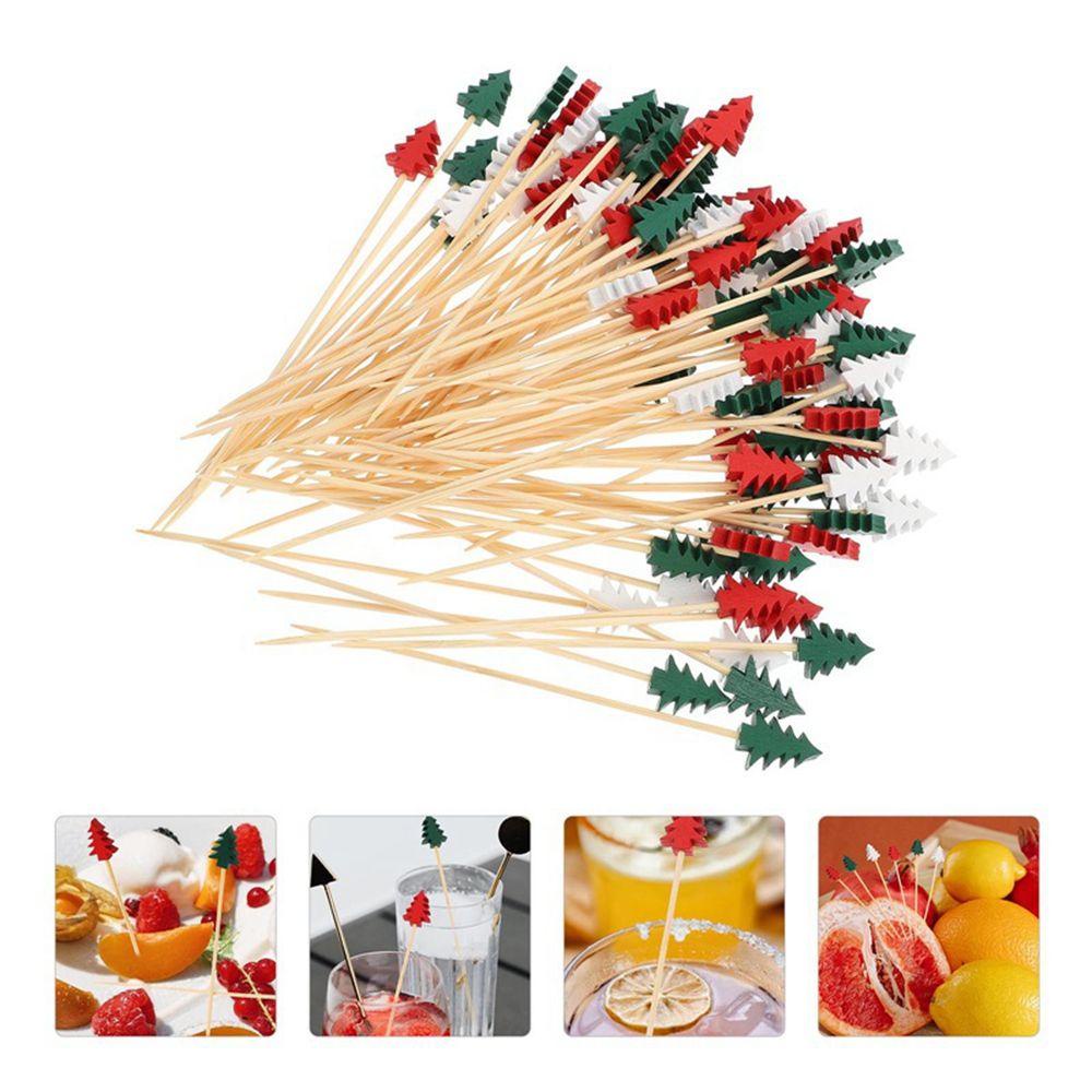 IVORY Que Cắm Trái Cây / Bánh Sandwich Trang Trí Tiệc Giáng Sinh