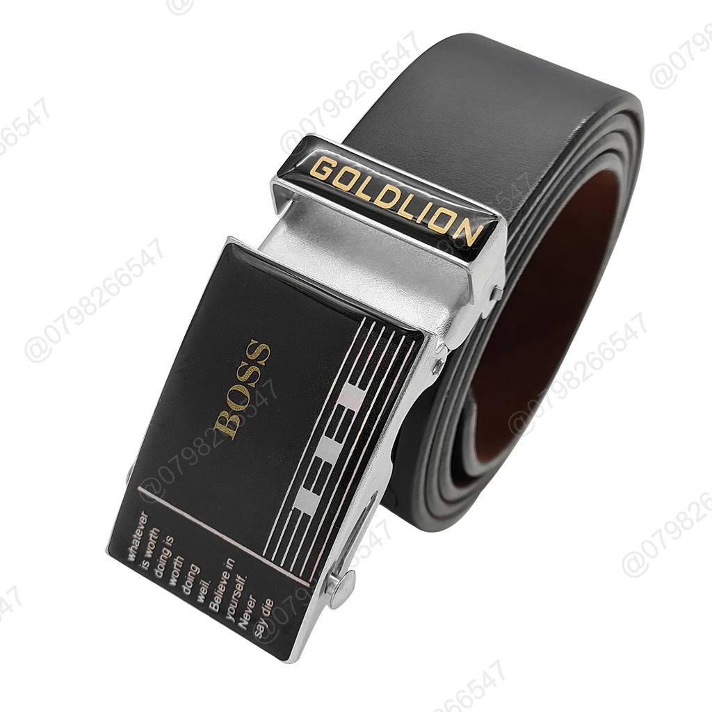 Dây thắt lưng nam giả da PU DHM-166 | Đầu lăn nam tính | giao mặt ngẫu nhiên | Bảo hành 12 tháng