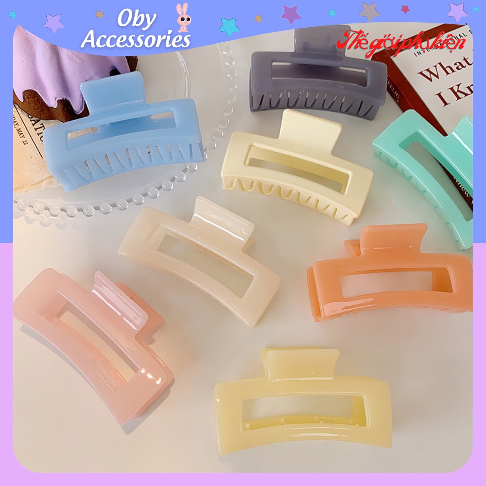 Kẹp Tóc Hàn Quốc Hot Trend, Kẹp Tóc Càng Cua Cute Dễ Thương 7 Răng Nhiều Màu Đẹp Cho Nữ