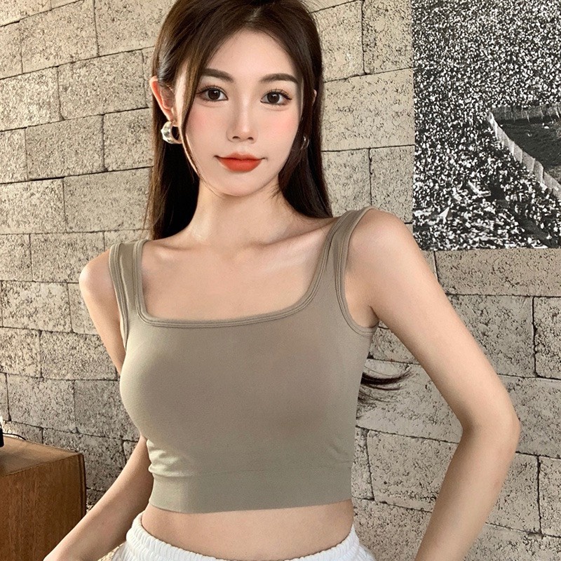 Áo Bra Nữ Chất Thun Mềm Dáng Lửng Có Lót Ngực Mẫu Mới Hot 236