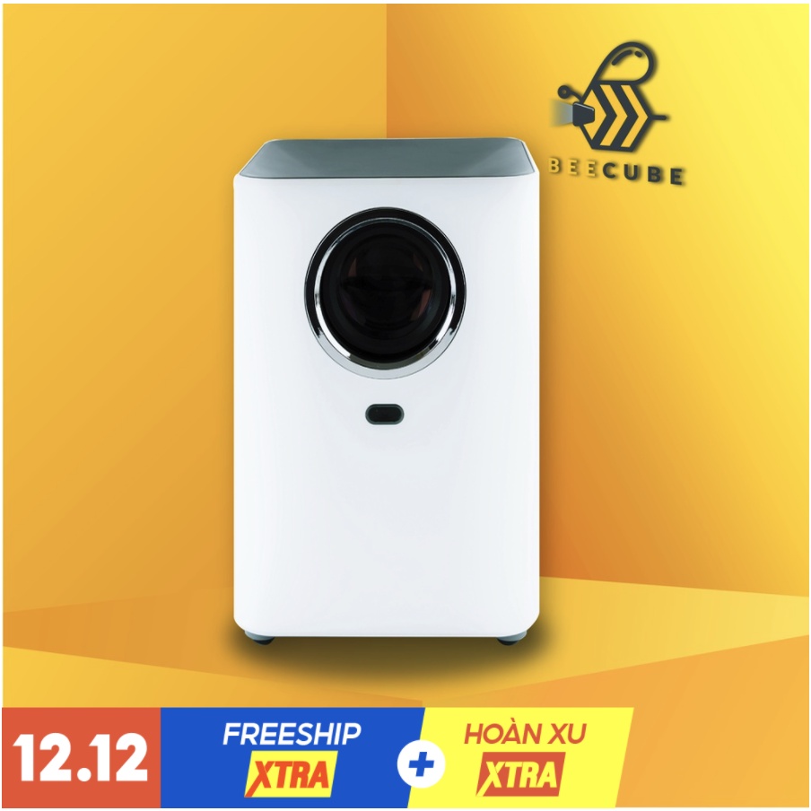 Máy chiếu BeeCube Xtreme - Độ sáng cực lớn, độ phân giải Full HD 1080P - Máy chiếu 4k, chiếu phim sử dụng cho điện thoại