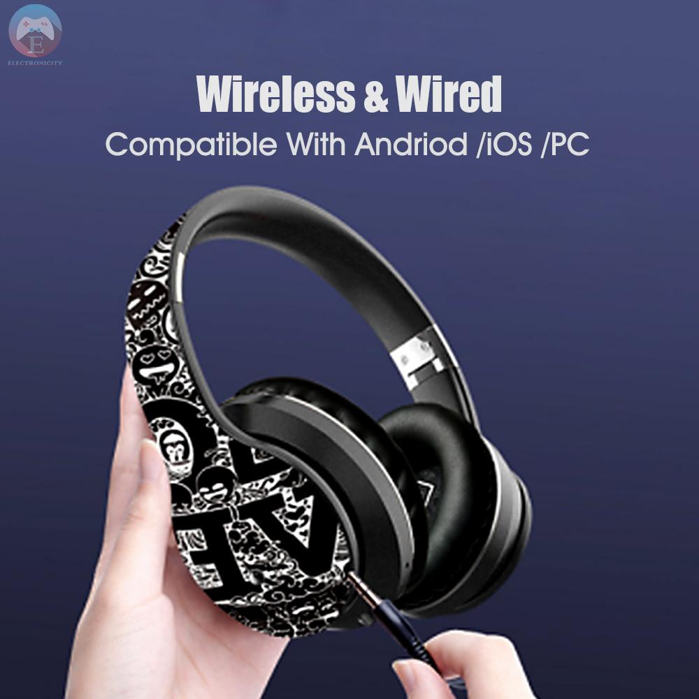 Ê BT 5.0 Wireless Sports Headphones B1 Foldable Adjustable Handsfree Headset 250mAh Rechargeable Battery Wireless Or Wired TF Card Slot USB Charging FM MP3 MP4 Earphones Compatible With Andriod iOS PC And Other BT Devices For All Smartphones