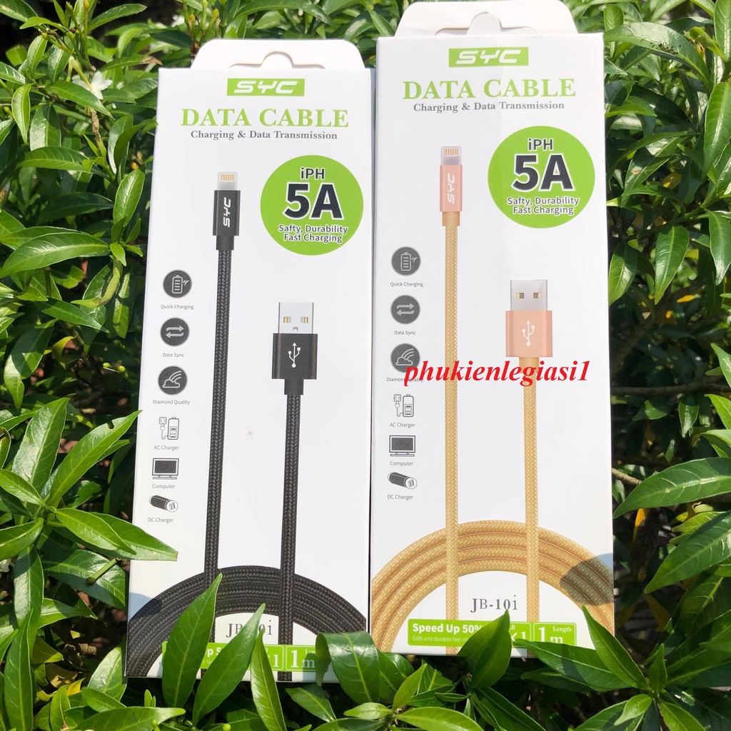 Cáp sạc SYC JB10 dây dù dài 1M